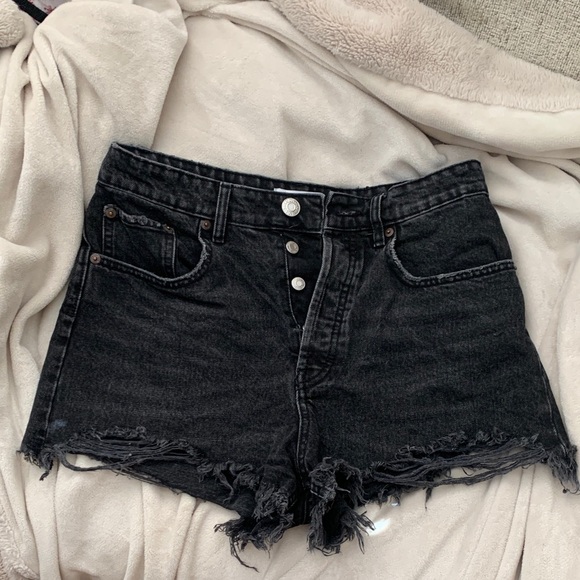 Zara Pants - Zara Black Denim Women's Shorts
